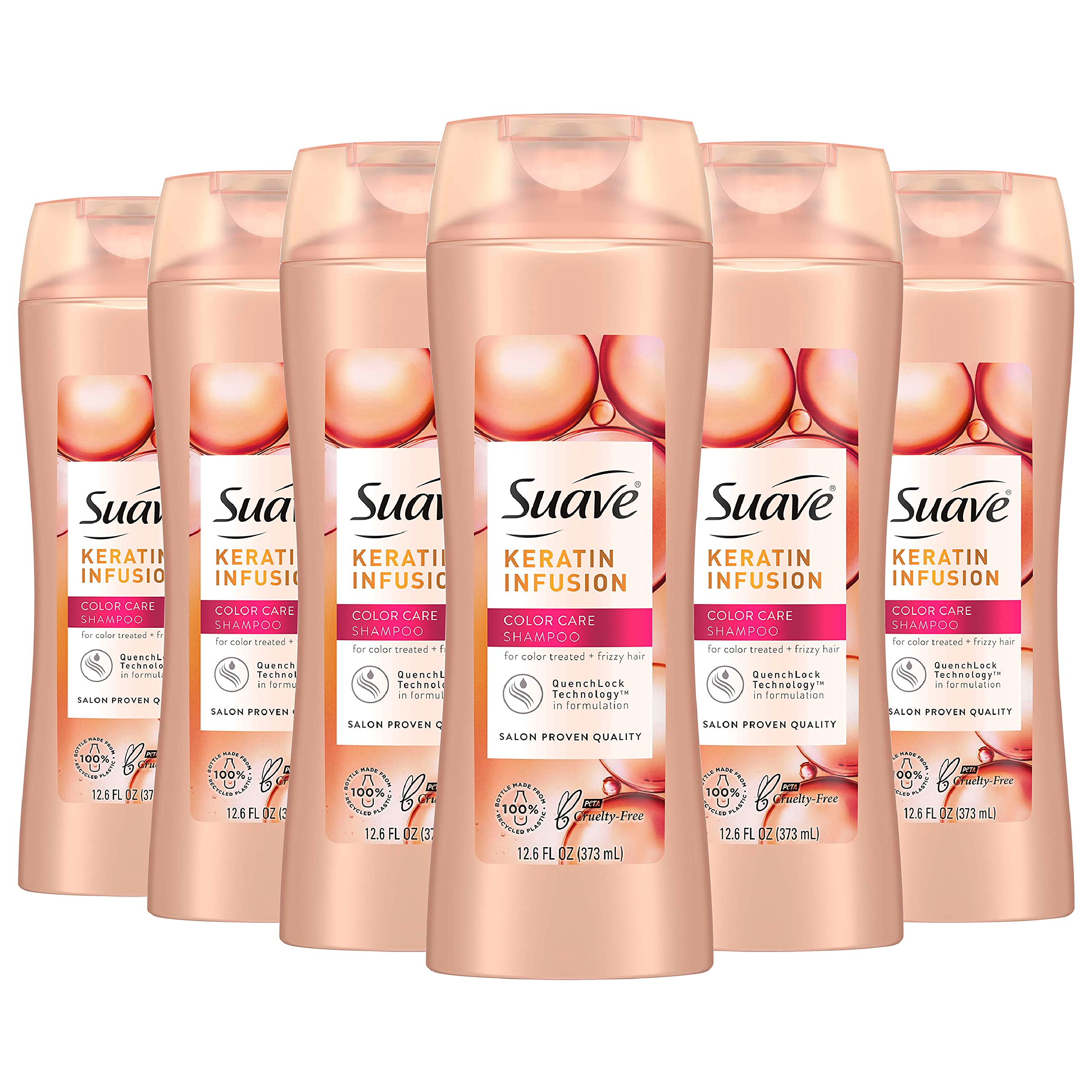 Suave Professionals Shampoo, Keratin Infusion Color Care 12.6 oz Pack of 6